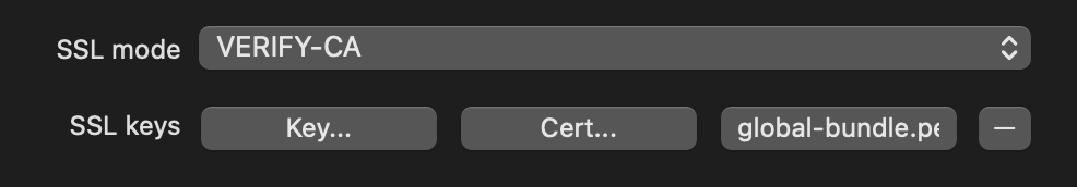 Configure TablePlus CA certificate